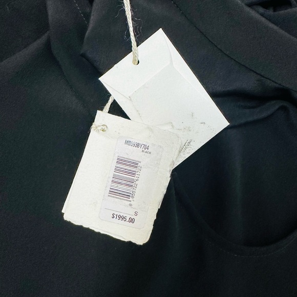 Brunello Cucinelli Draped Silk Mock Neck Blouse - Picture 10 of 12